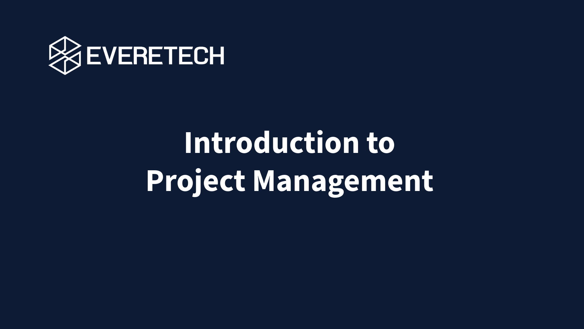 Project Management Fundamentals